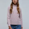 scalperscompany Camiseta Rayas Cuello Alto-Niños Camisetas