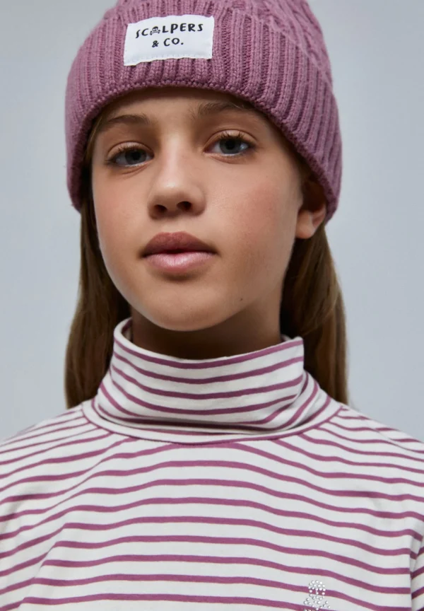 scalperscompany Camiseta Rayas Cuello Alto-Niños Camisetas