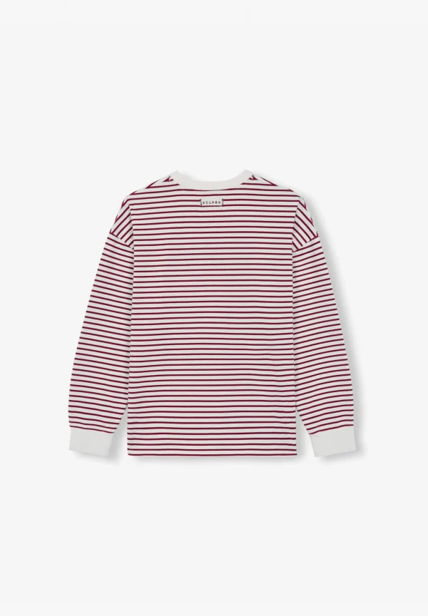 scalperscompany Camiseta Rayas Manga Larga-Mujer Camisetas Y Tops