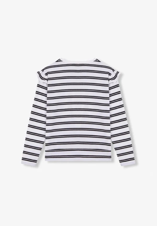 scalperscompany Camiseta Rayas Manga Larga-Niños Camisetas
