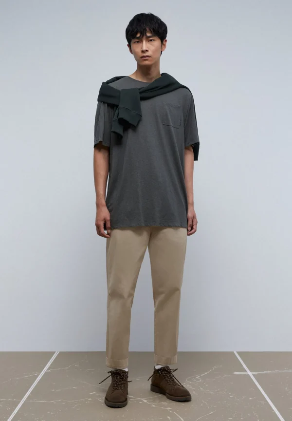 scalperscompany Camiseta Rustica Bolsillo-Hombre Camisetas
