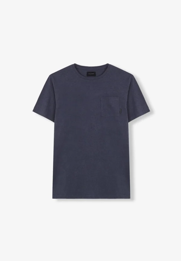 scalperscompany Camiseta Rustica Bolsillo-Hombre Camisetas
