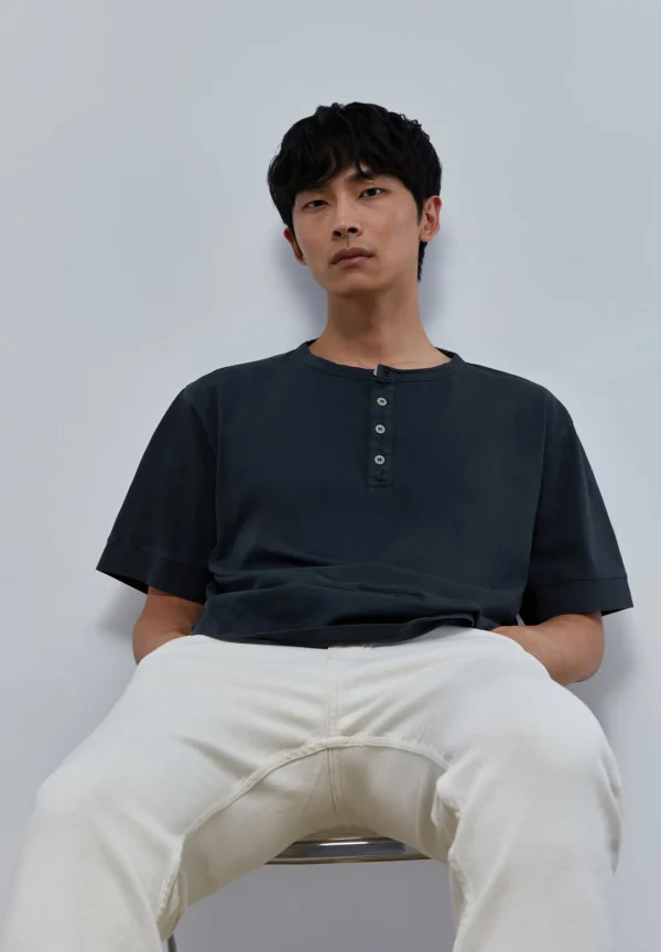 scalperscompany Camiseta Soft Botones Cuello-Hombre Camisetas
