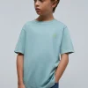 scalperscompany Camista Lavada Calavera Fluor-Niños Camisetas