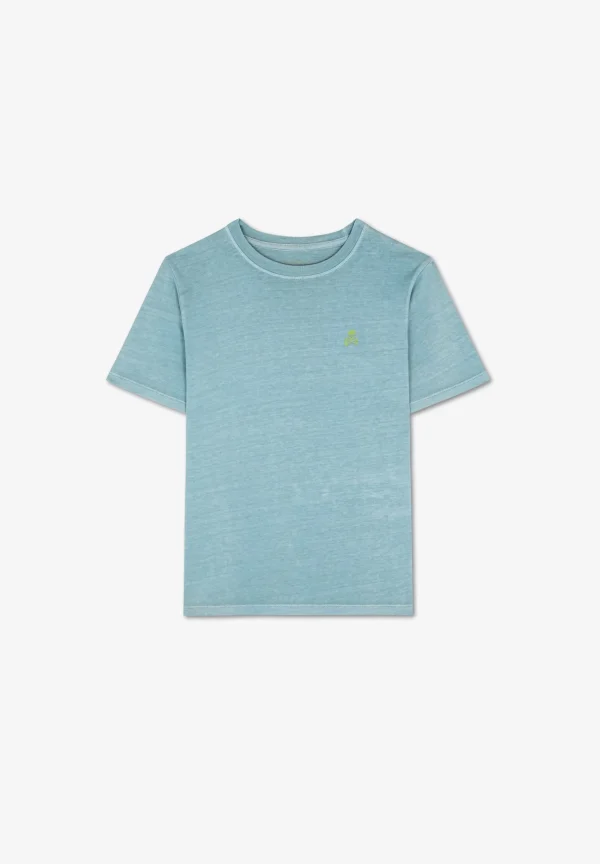 scalperscompany Camista Lavada Calavera Fluor-Niños Camisetas