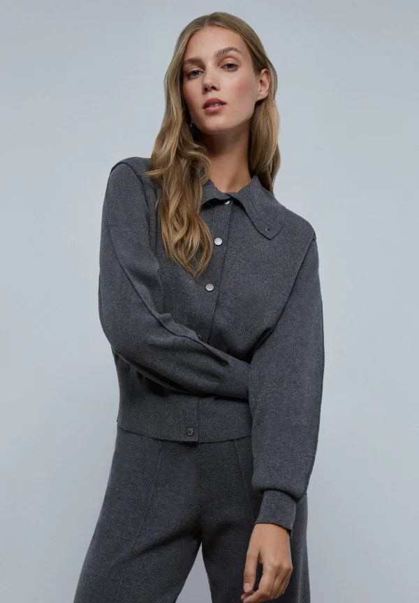 scalperscompany Cardigan Cuello Alto-Mujer Total Look