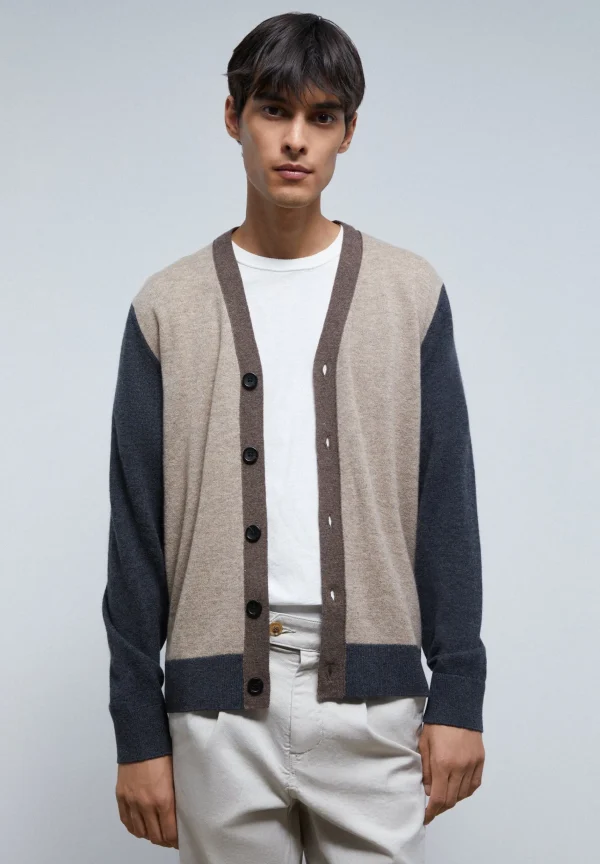 scalperscompany Cardigan Premium Tricolor-Hombre Jerséis Y Cárdigans