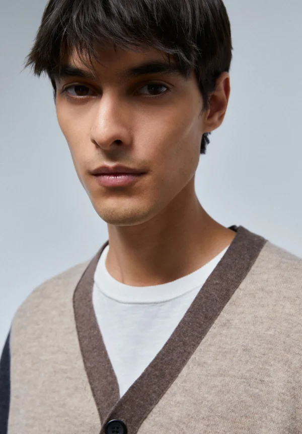 scalperscompany Cardigan Premium Tricolor-Hombre Jerséis Y Cárdigans