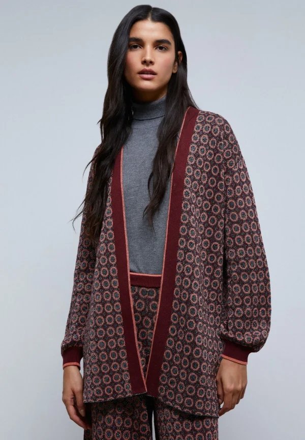 scalperscompany Cardigan Punto Lurex-Mujer Total Look