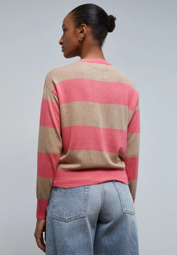 scalperscompany Cardigan Rayas Detalle Botones-Mujer Punto