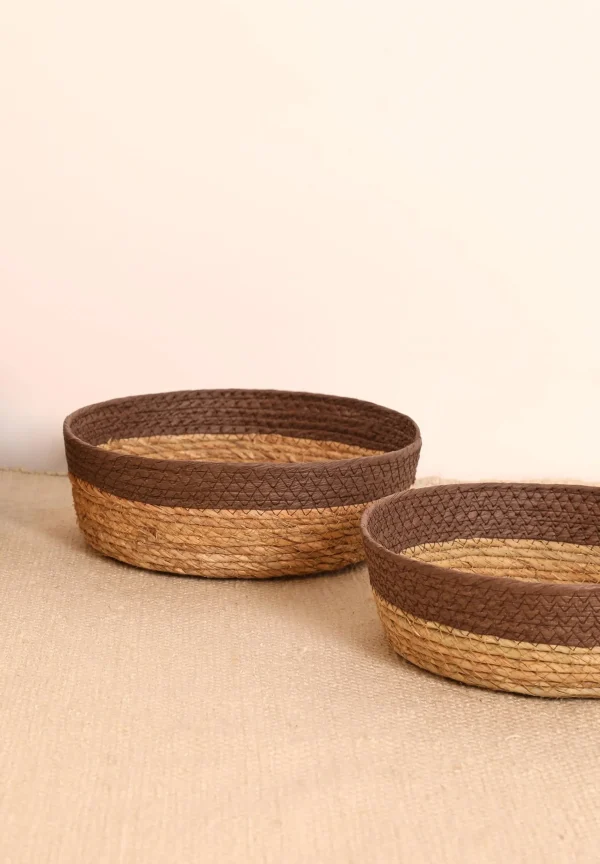 scalperscompany Cesta Yute Contraste Small-Home Almacenaje Y Utensilios