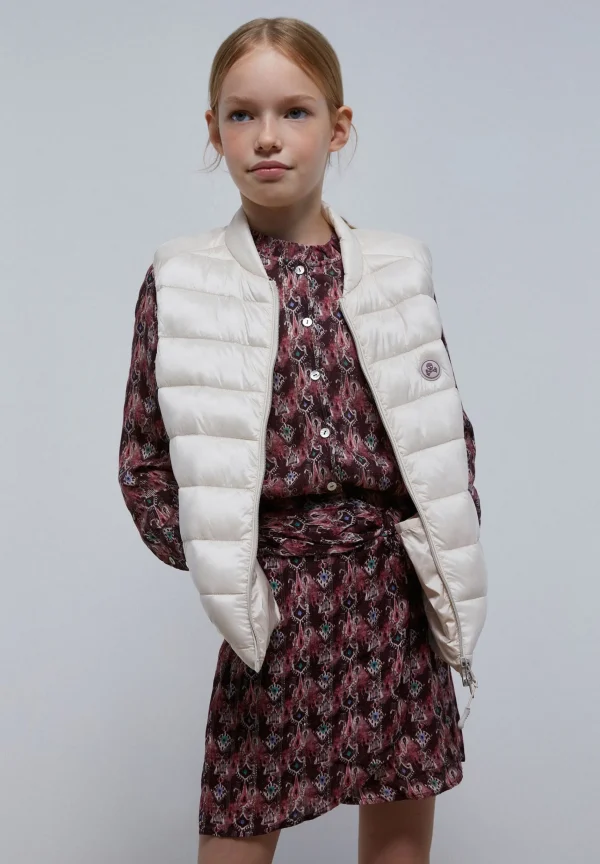 scalperscompany Chaleco Acolchado Calavera-Niños Abrigos Y Chaquetas