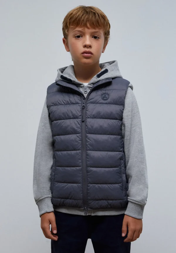 scalperscompany Chaleco Acolchado Calavera-Niños Abrigos Y Chaquetas
