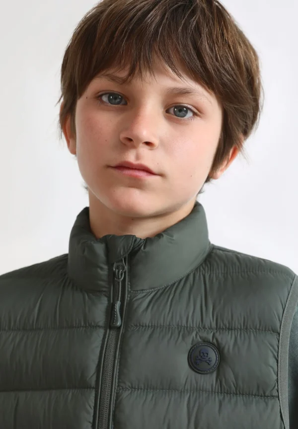 scalperscompany Chaleco Acolchado Calavera-Niños Mini Me
