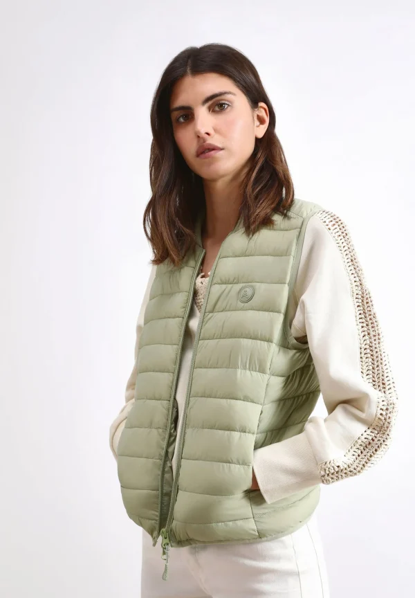 scalperscompany Chaleco Acolchado Calavera-Mujer Abrigos Y Chaquetas