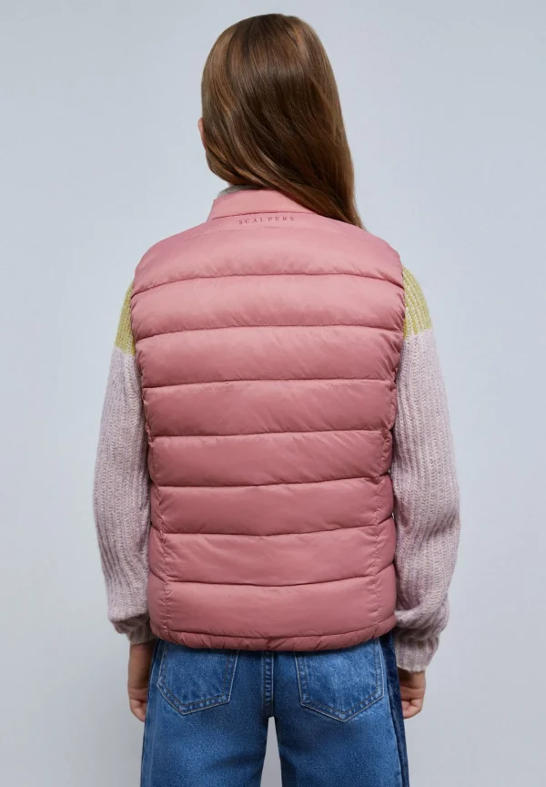 scalperscompany Chaleco Acolchado Calavera-Niños Abrigos Y Chaquetas