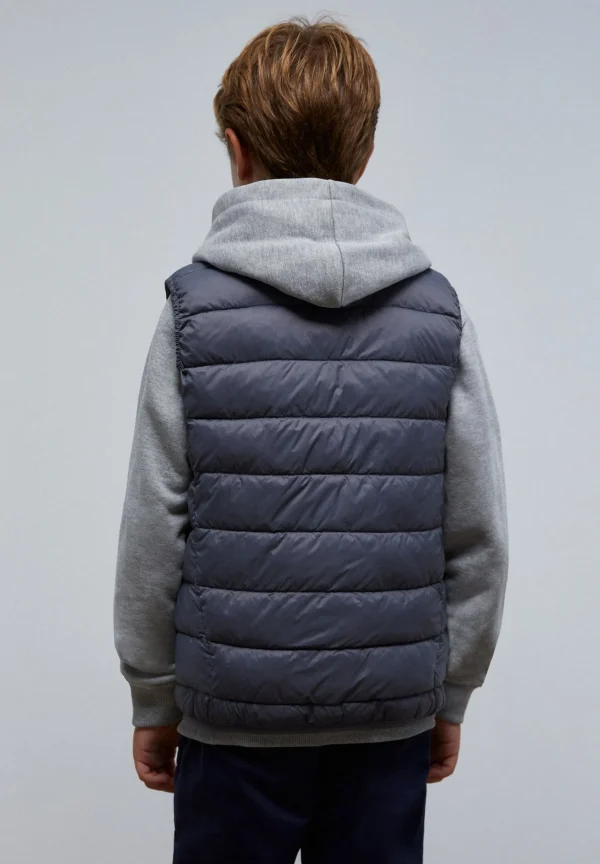 scalperscompany Chaleco Acolchado Calavera-Niños Abrigos Y Chaquetas