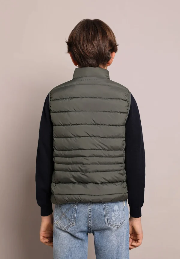 scalperscompany Chaleco Acolchado Calavera-Niños Abrigos Y Chaquetas