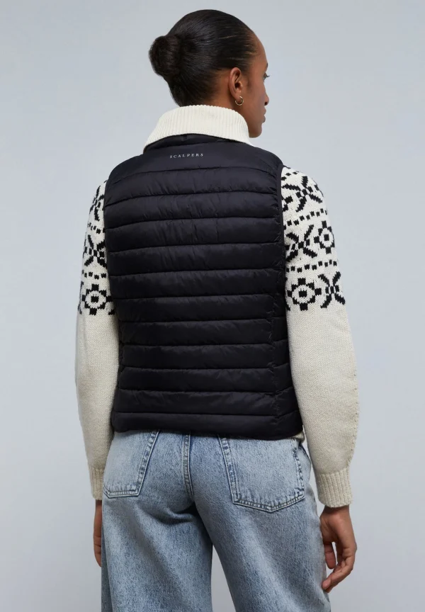 scalperscompany Chaleco Acolchado Calavera-Mujer Abrigos Y Chaquetas