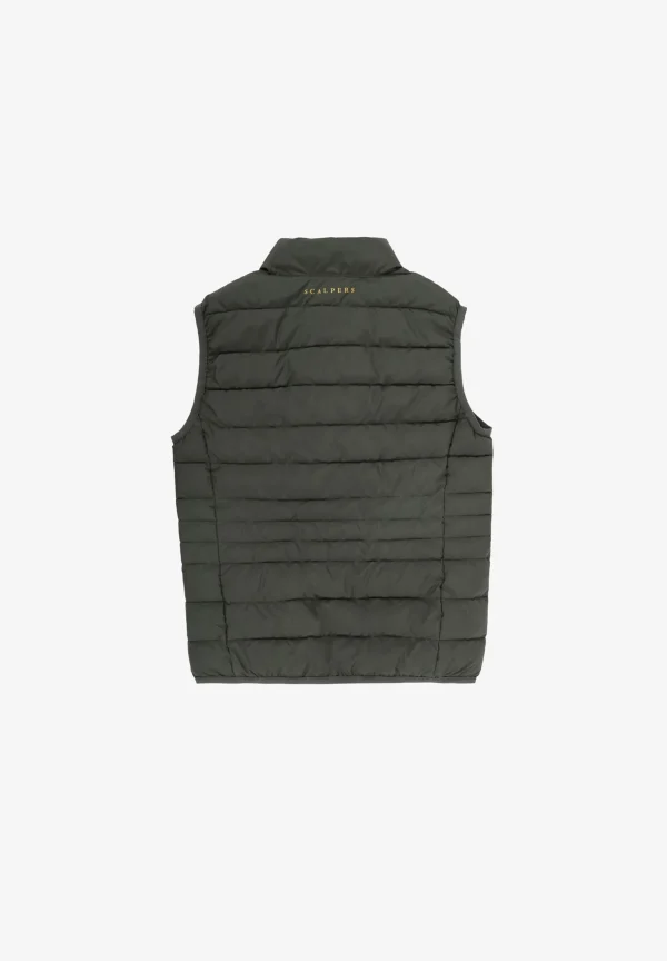 scalperscompany Chaleco Acolchado Calavera-Niños Abrigos Y Chaquetas