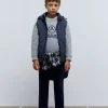 scalperscompany Chaleco Acolchado Capucha-Niños Abrigos Y Chaquetas