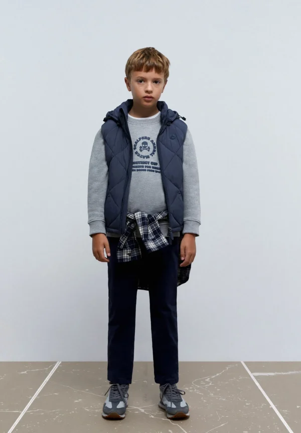scalperscompany Chaleco Acolchado Capucha-Niños Abrigos Y Chaquetas