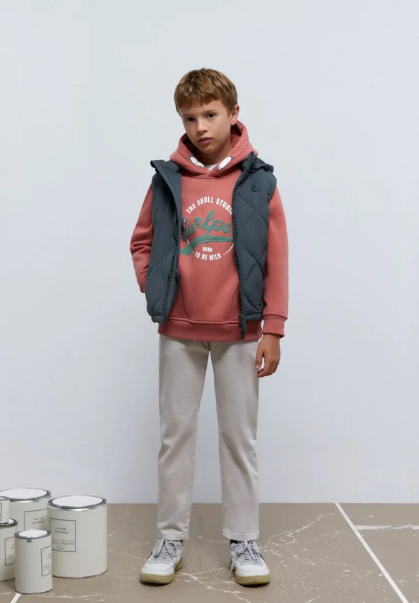 scalperscompany Chaleco Acolchado Capucha-Niños Abrigos Y Chaquetas