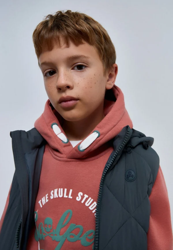 scalperscompany Chaleco Acolchado Capucha-Niños Abrigos Y Chaquetas