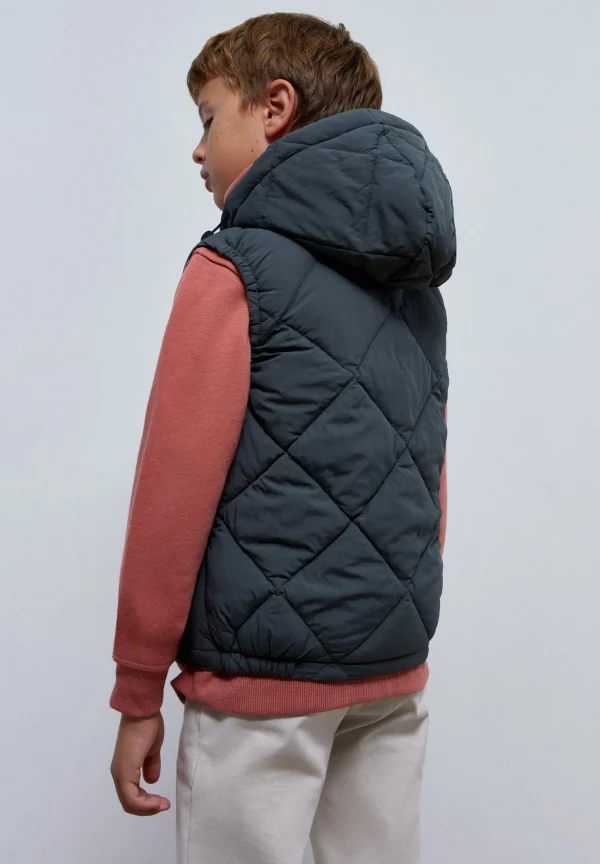 scalperscompany Chaleco Acolchado Capucha-Niños Abrigos Y Chaquetas