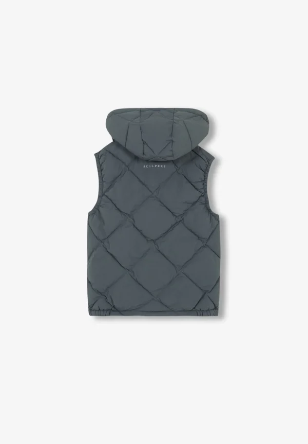 scalperscompany Chaleco Acolchado Capucha-Niños Abrigos Y Chaquetas