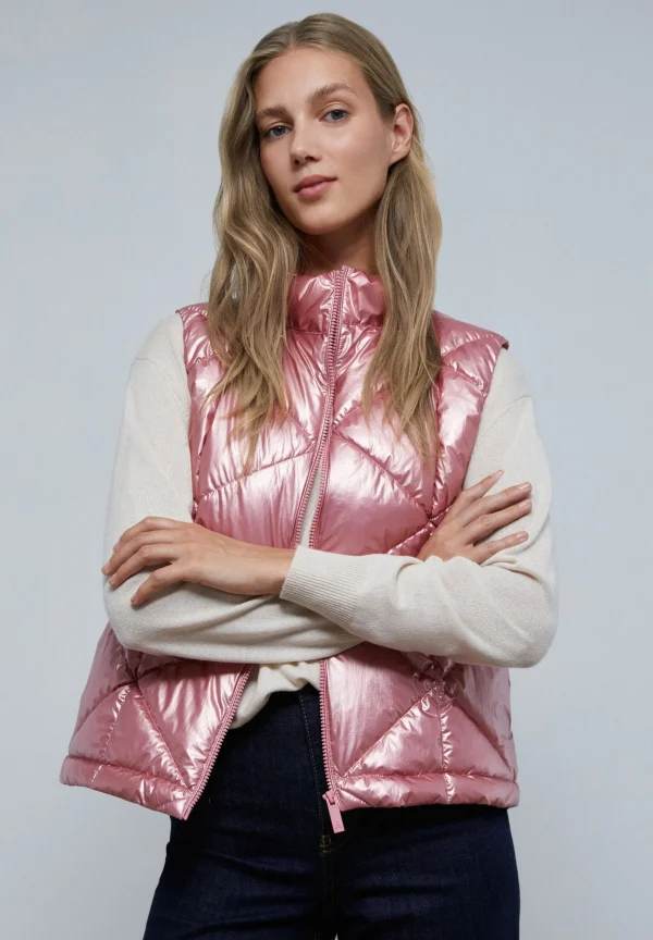scalperscompany Chaleco Acolchado Cuello Subido-Mujer Abrigos Y Chaquetas