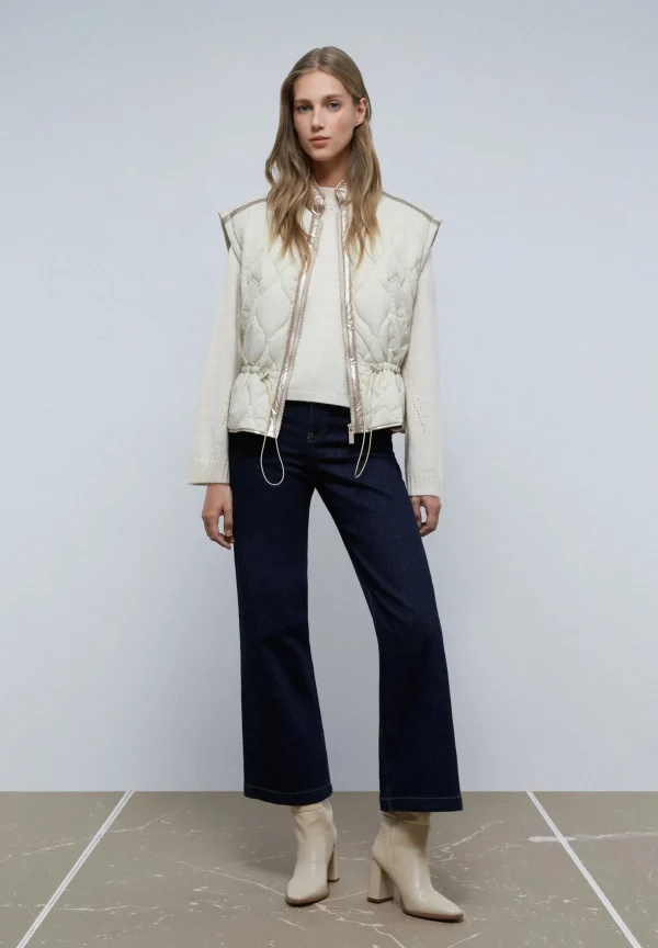 scalperscompany Chaleco Acolchado Detalles Metalizados-Mujer Abrigos Y Chaquetas