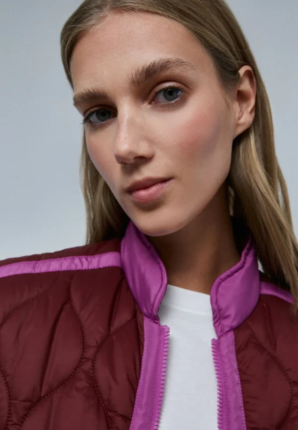 scalperscompany Chaleco Acolchado Detalles Contraste-Mujer Abrigos Y Chaquetas
