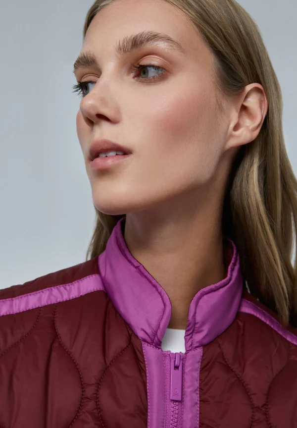 scalperscompany Chaleco Acolchado Detalles Contraste-Mujer Abrigos Y Chaquetas