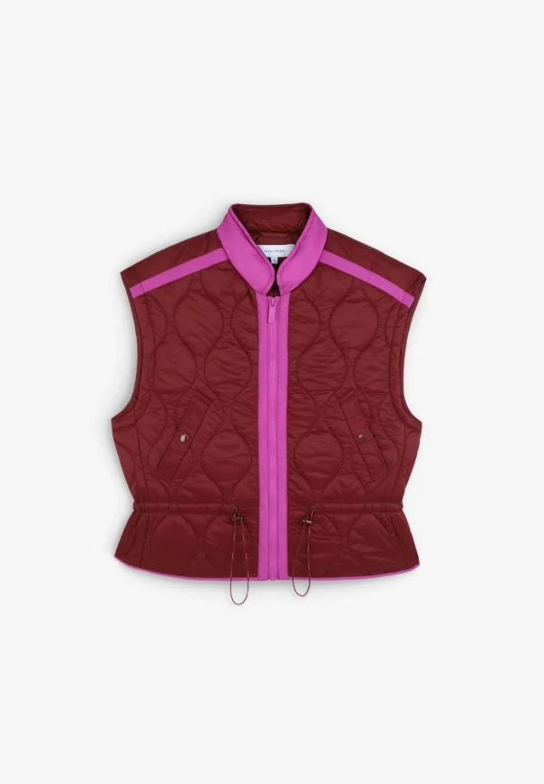 scalperscompany Chaleco Acolchado Detalles Contraste-Mujer Abrigos Y Chaquetas