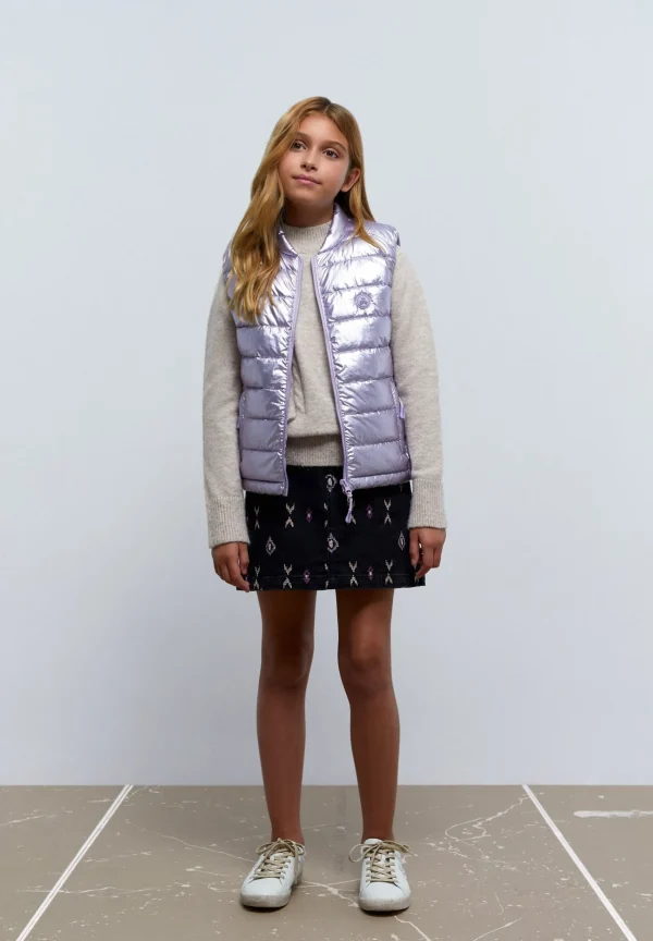 scalperscompany Chaleco Acolchado Metalizado-Niños Abrigos Y Chaquetas