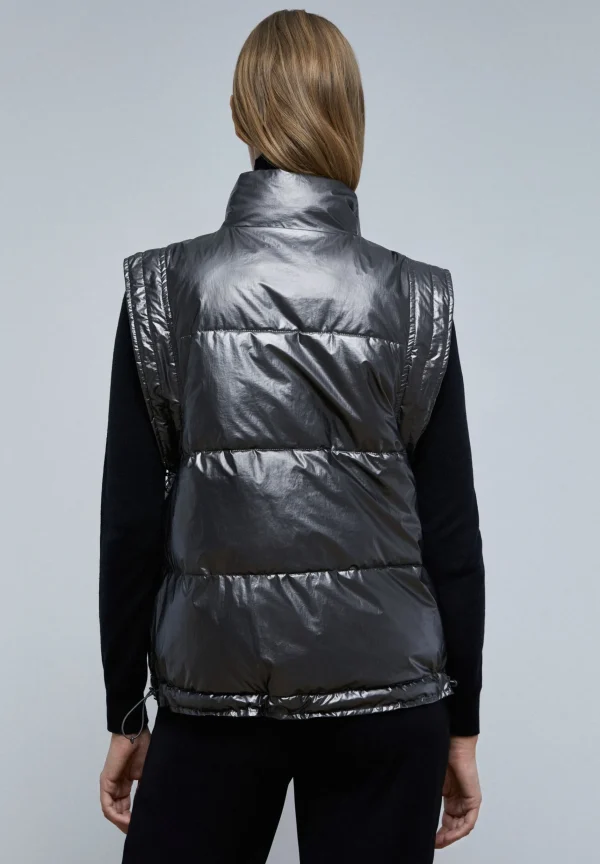 scalperscompany Chaleco Acolchado Metalizado-Mujer Abrigos Y Chaquetas