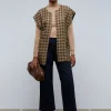 scalperscompany Chaleco Cuadros Lazada-Mujer Blazers Y Chalecos