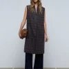scalperscompany Chaleco Largo Cuadros-Mujer Blazers Y Chalecos