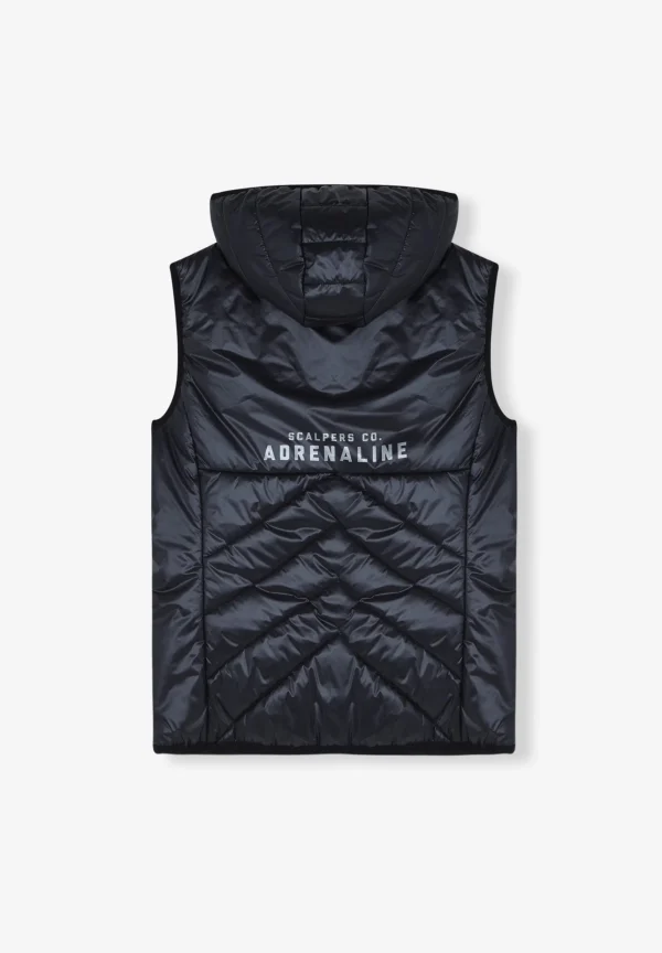 scalperscompany Chaleco Metalizado Capucha Adrenaline-Mujer Ropa Deportiva