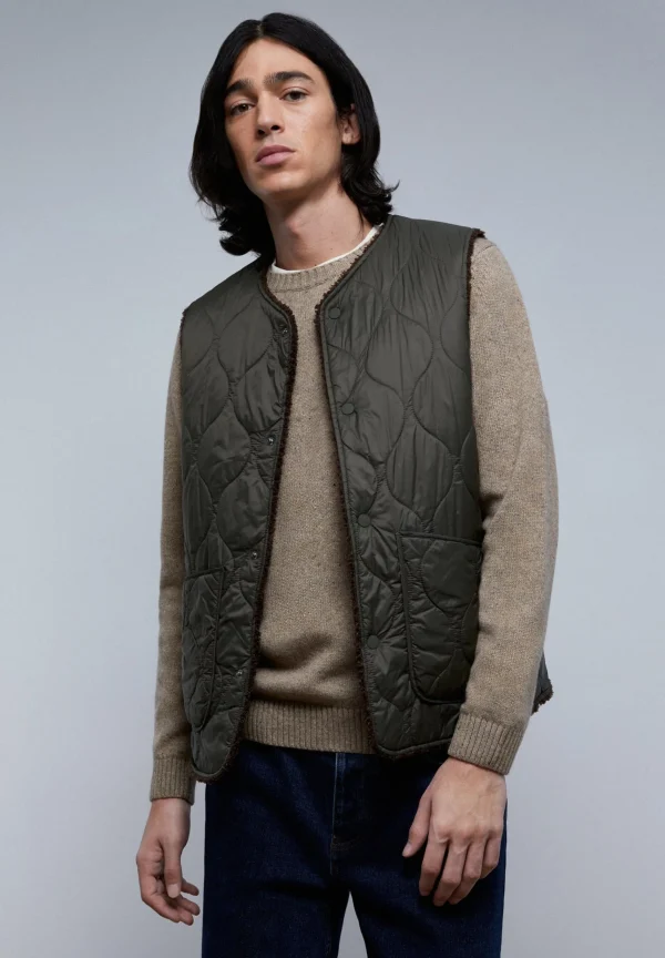 scalperscompany Chaleco Premium Interior Borrego-Hombre Acolchados