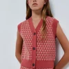 scalperscompany Chaleco Punto-Niños Jerséis Y Cárdigans