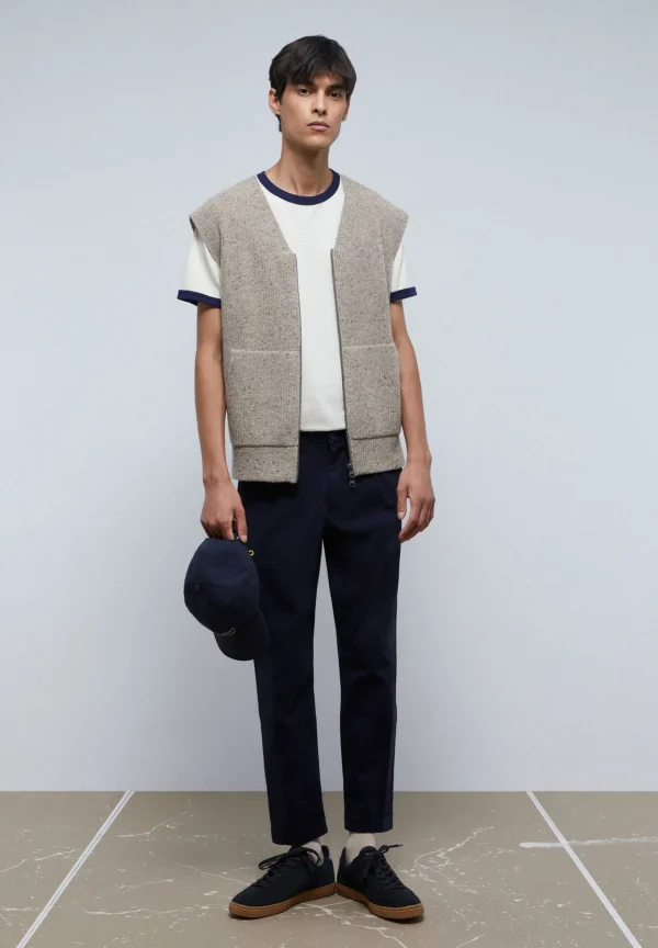 scalperscompany Chaleco Punto Cremallera-Hombre Jerséis Y Cárdigans