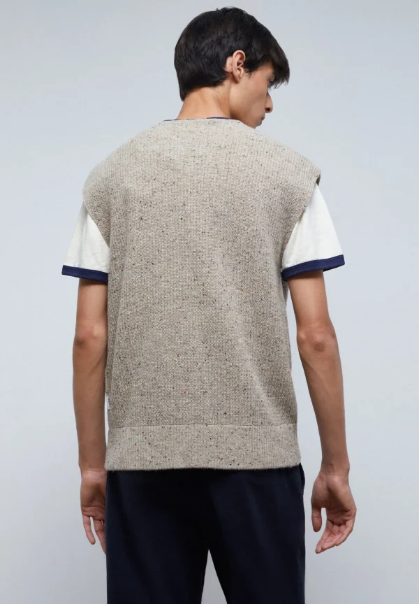 scalperscompany Chaleco Punto Cremallera-Hombre Jerséis Y Cárdigans