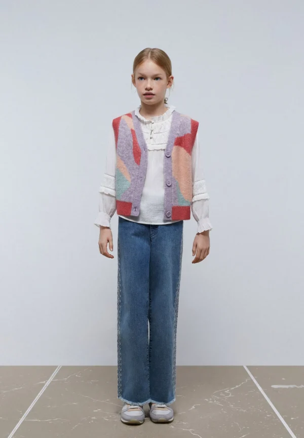 scalperscompany Chaleco Punto Jacquard-Niños Jerséis Y Cárdigans