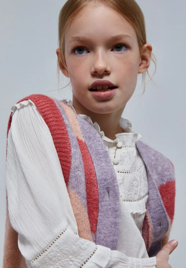 scalperscompany Chaleco Punto Jacquard-Niños Jerséis Y Cárdigans
