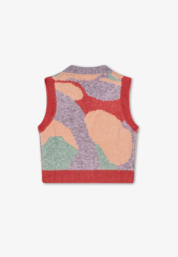 scalperscompany Chaleco Punto Jacquard-Niños Jerséis Y Cárdigans