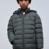 scalperscompany Chaqueta Acolchada Calavera-Niños Abrigos Y Chaquetas