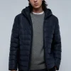 scalperscompany Chaqueta Acolchada Capucha-Hombre Acolchados