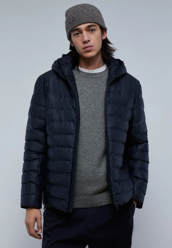 scalperscompany Chaqueta Acolchada Capucha-Hombre Acolchados